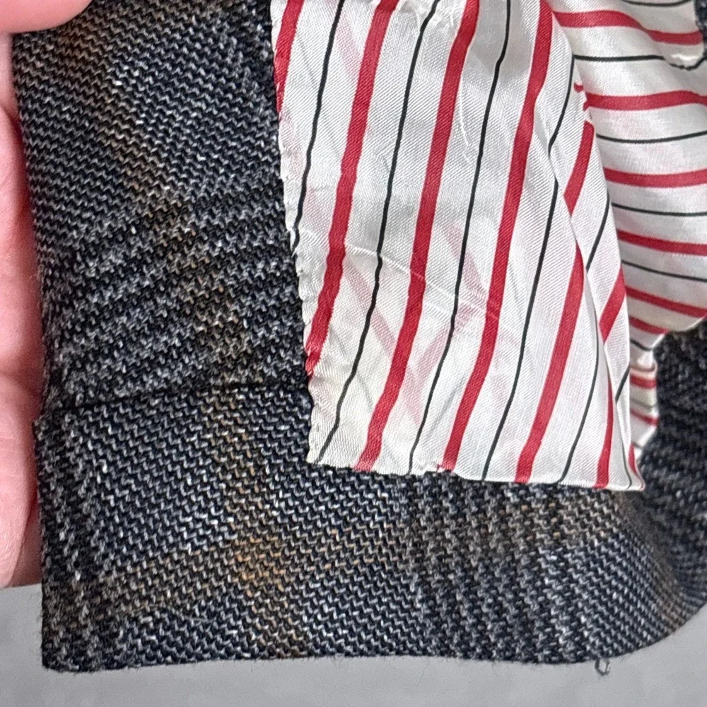 Isaia Sport Coat 44L Gray Glen Check Cashmere Silk Gregory Blazer 54 Italy
